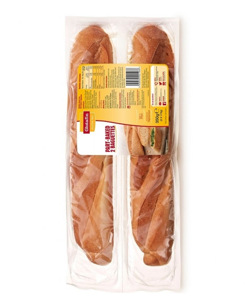 Glutafin Gluten Free Part-Baked 2 Baguettes