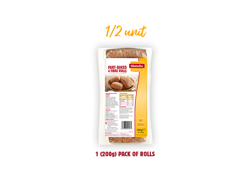 Half Unit Example: 1 (200g) Pack of Rolls