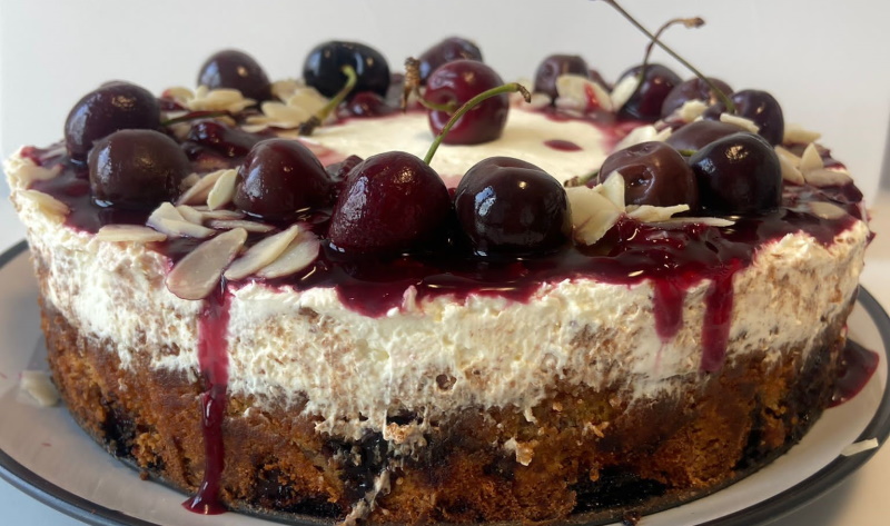 Cherry Bakewell Cheesecake gluten free recipes